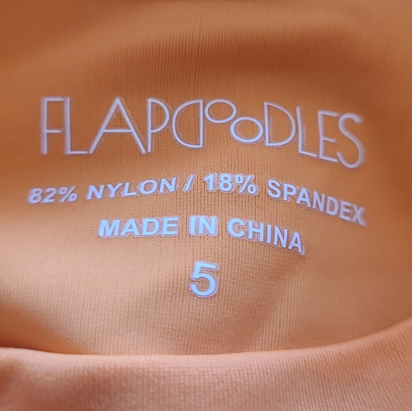 (1607) Flapdoodles Children's Outdoor Sun/Swim Shirt, UPF-50, Size: 5 Orange - Picture 7 of 12